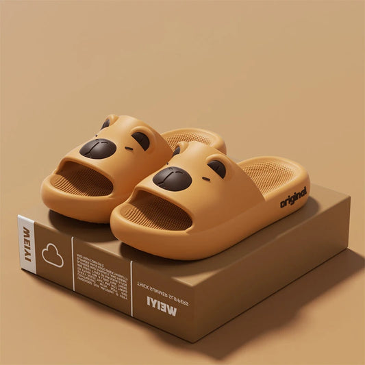 Cute Capybara Slippers - Soft Anti-Slip Kawaii Indoor Shoes EU 36-45