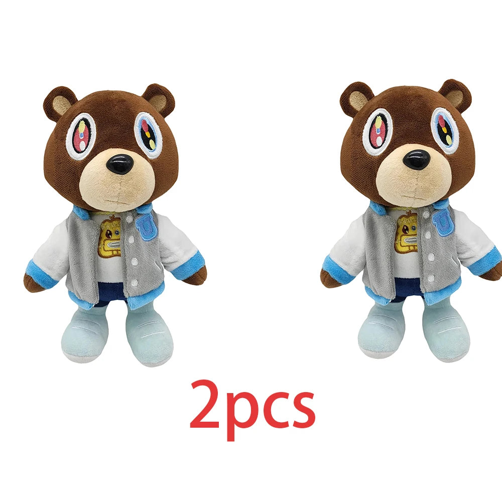 Dropout Bear Plush - Varsity Jacket Streetwear Bear Toy – 2pcs