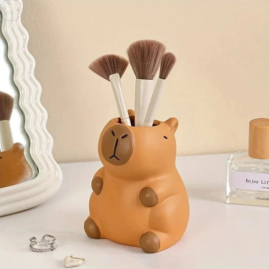 Capybara Pen Holder - Cute Desk Organizer for Stationery