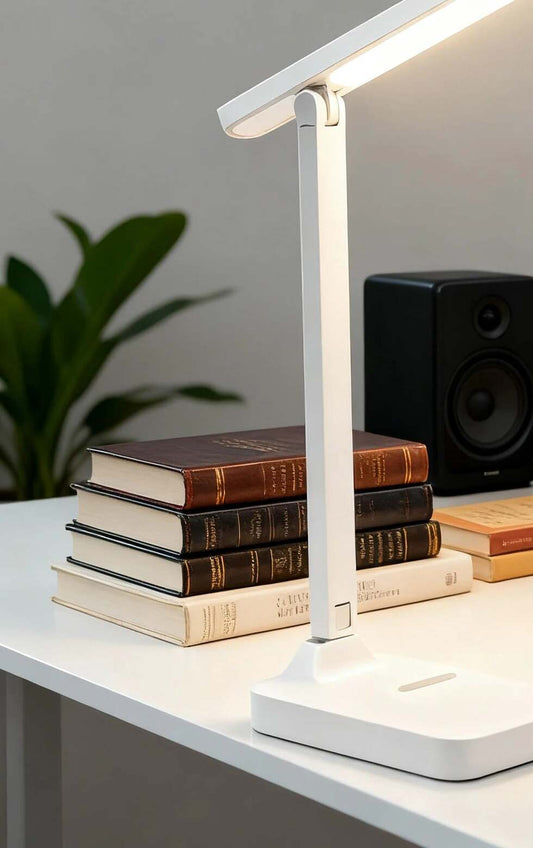 Foldable Eye-Care Desk Lamp - 3-Color Dimmable Reading Light