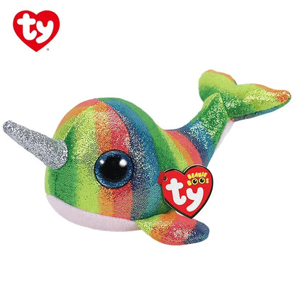 Ty Beanie Boos Big Eye Unicorn Plush - Rainbow Variants – 8