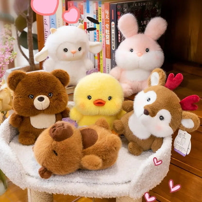 Kawaii Plush Animal Companion Doll - 7 Animal Variants