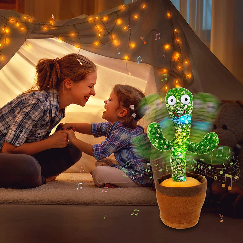 Dancing Cactus Toy - Singing 120 Songs Light-Up Plush