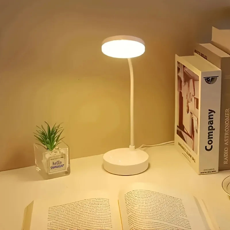 Flexible LED Desk Lamp - Dimmable Eye-Caring Reading Light