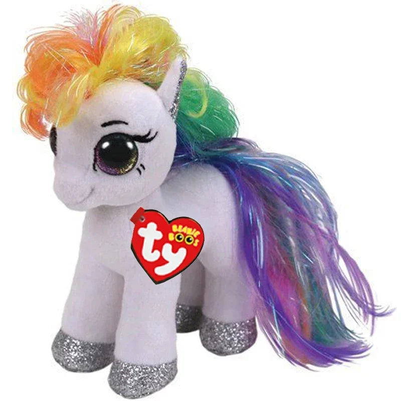 Ty Beanie Boos Big Eye Unicorn Plush - Rainbow Variants
