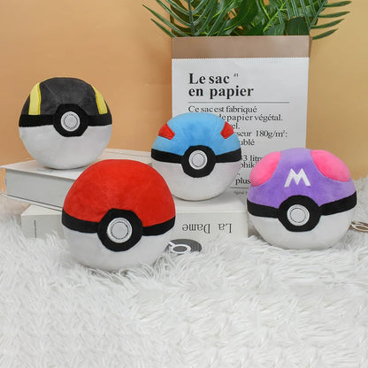 Pokemon Poke Ball Plush Set - Master Ultra Great Classic
