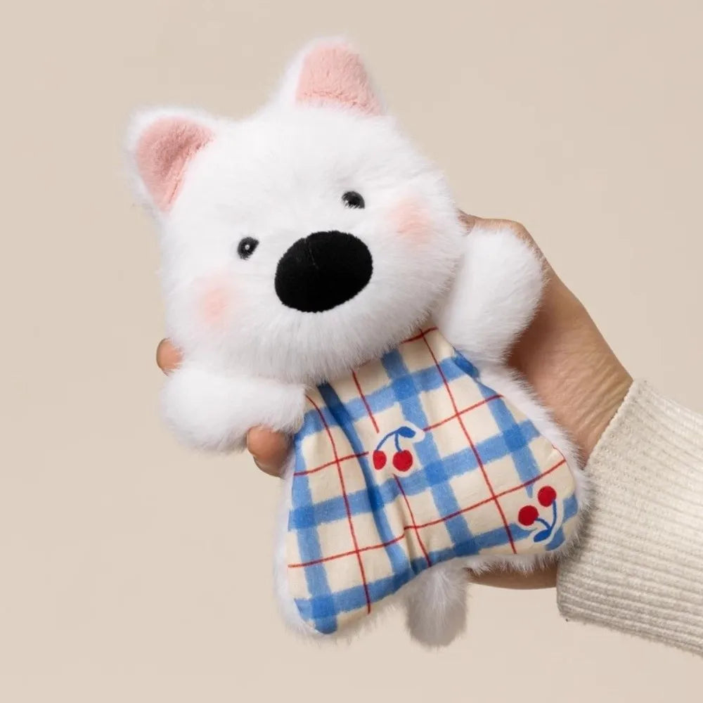 Kawaii Plush Animal Companion Doll - 7 Animal Variants – White Dog, China Mainland