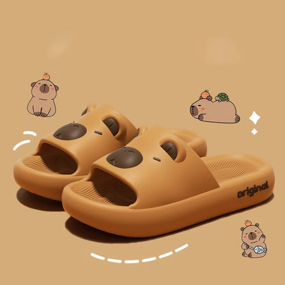 Cute Capybara Slippers - Soft Anti-Slip Kawaii Indoor Shoes EU 36-45