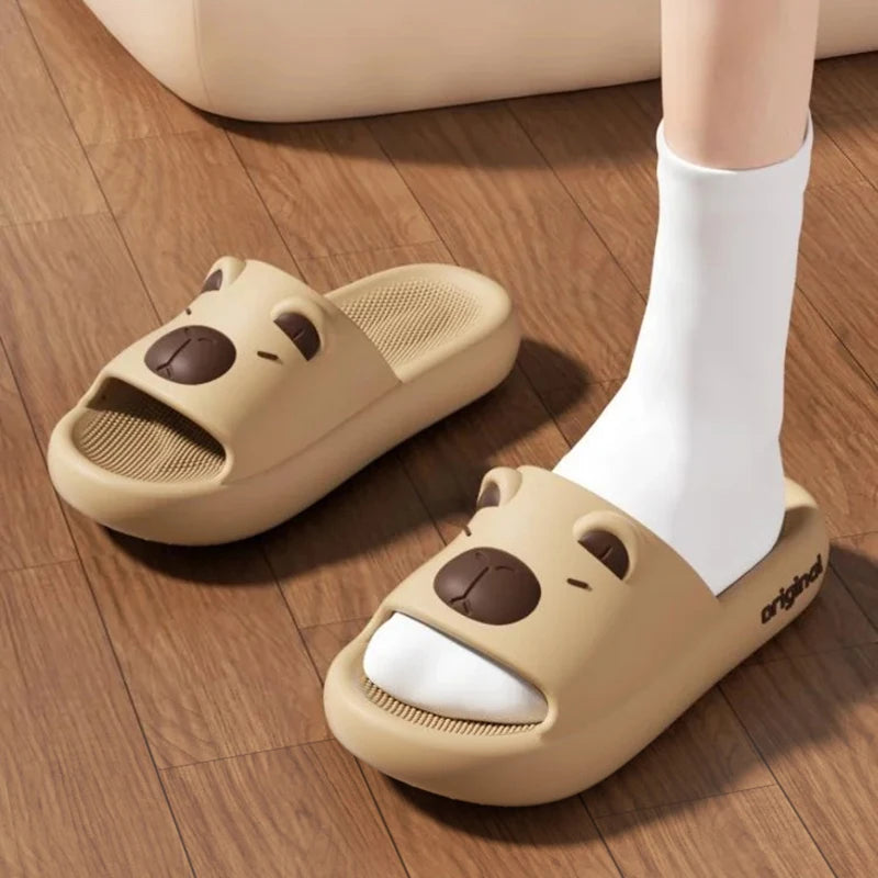 Cute Capybara Slippers - Soft Anti-Slip Kawaii Indoor Shoes EU 36-45