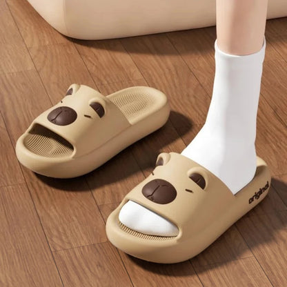 Cute Capybara Slippers - Soft Anti-Slip Kawaii Indoor Shoes EU 36-45