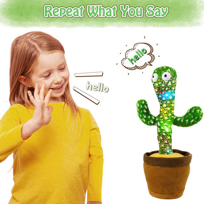 Dancing Cactus Toy - Singing 120 Songs Light-Up Plush