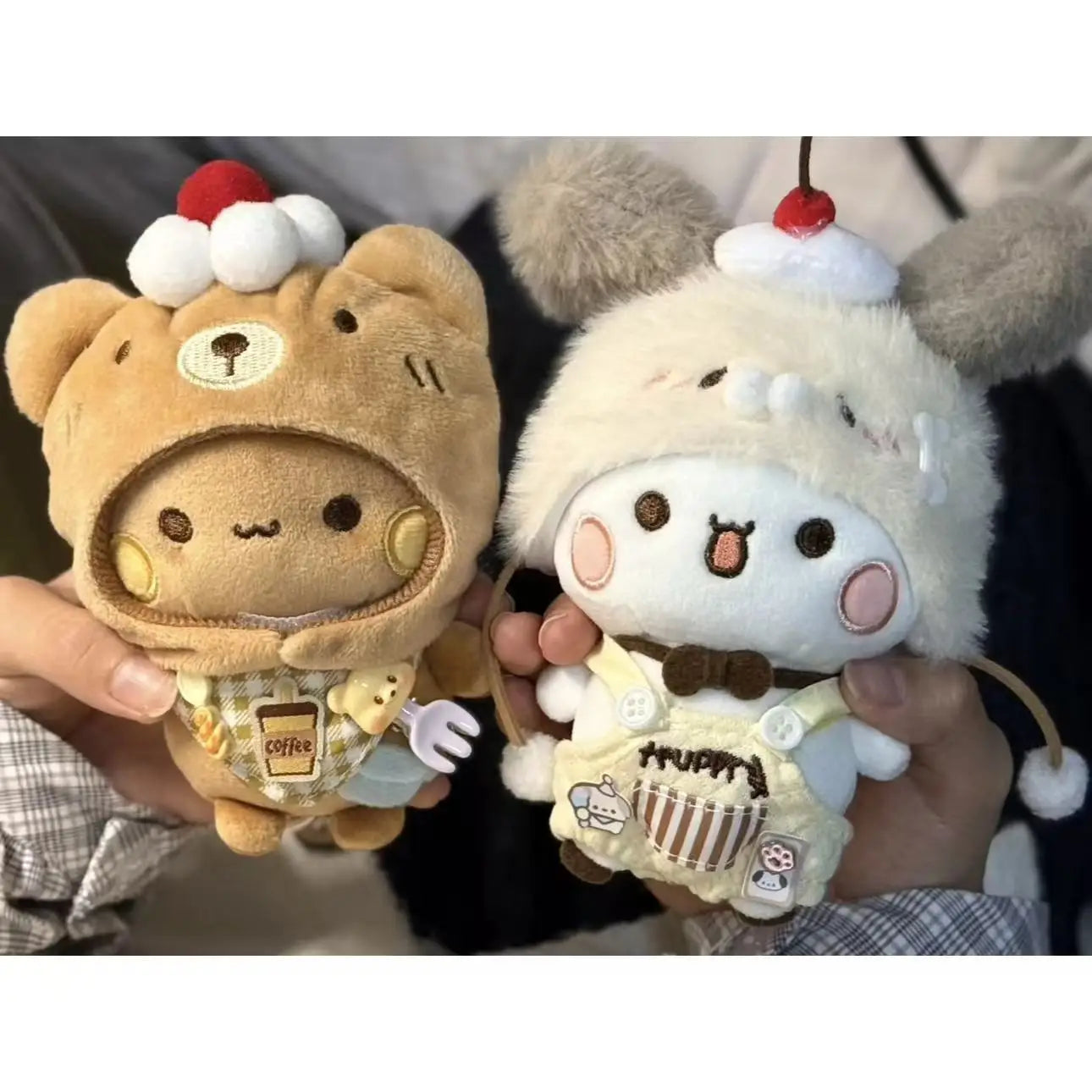 Yier Bubu Coffee Bear Plush Keychain - A to H Variants