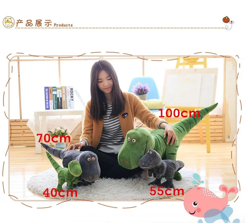 T-Rex Dinosaur Plush Toy - 3 Sizes Cute Stuffed Animal