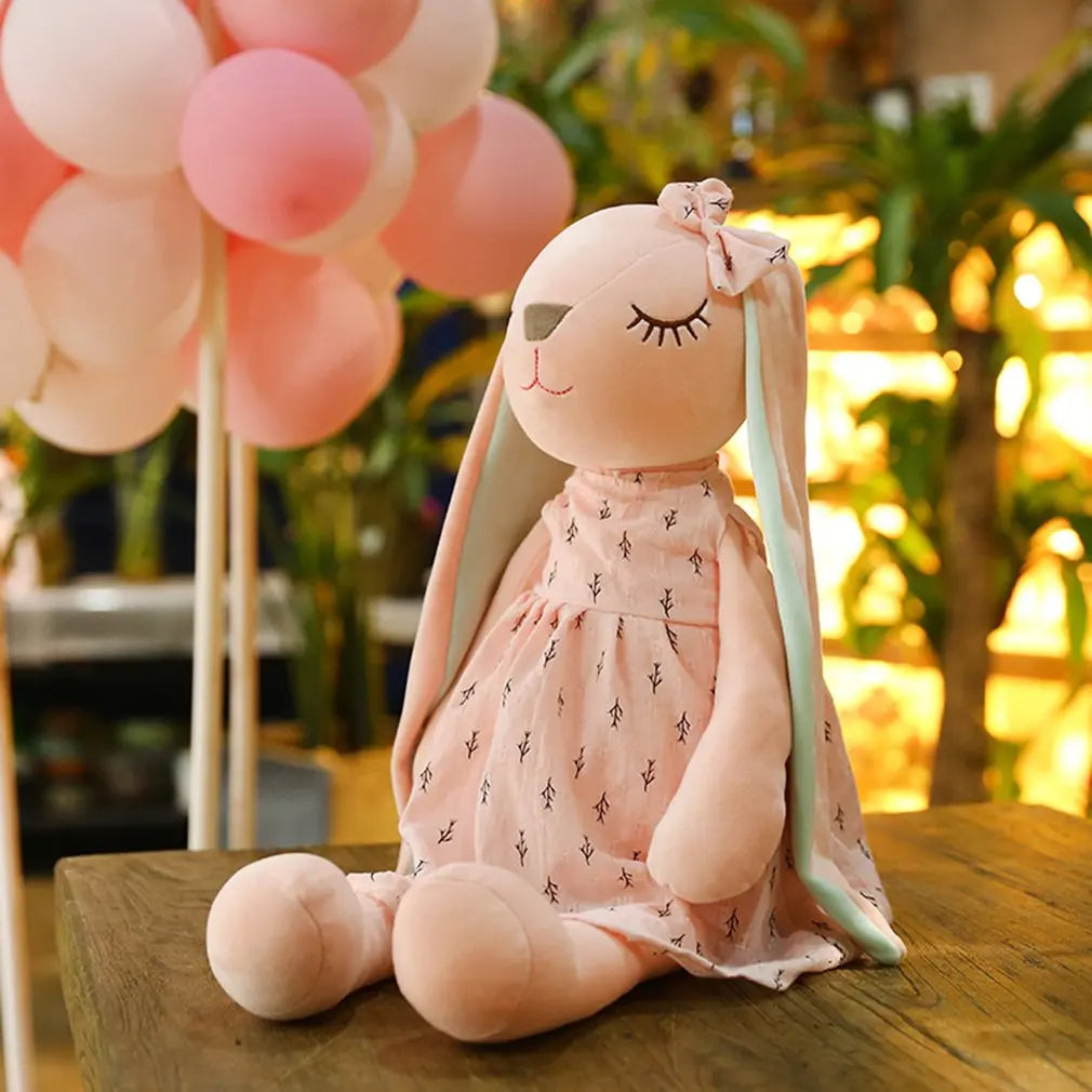 Sleepy Bunny Doll 35cm - Long-Ear Dress Rabbit Plush