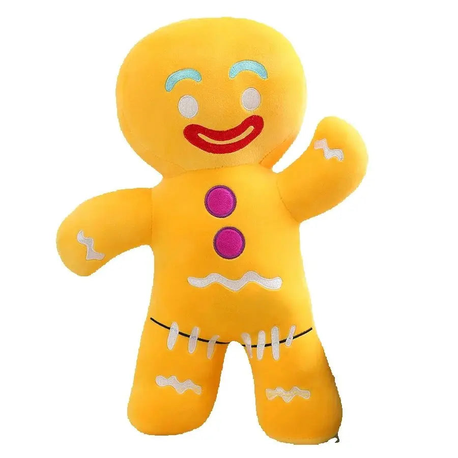 Christmas Gingerbread Man Plush Pillow - Holiday Decor – Gingerbread Man, 30cm