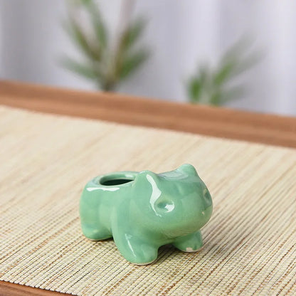 Cute Ceramic Mini Succulent Planter with Drainage – Mini (6.5x4 cm)