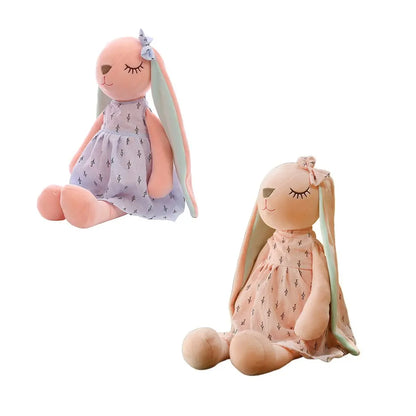 Sleepy Bunny Doll 35cm - Long-Ear Dress Rabbit Plush