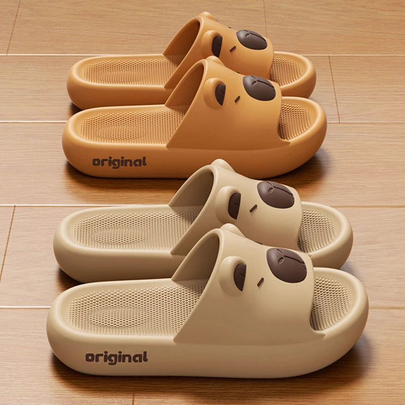 Cute Capybara Slippers - Soft Anti-Slip Kawaii Indoor Shoes EU 36-45