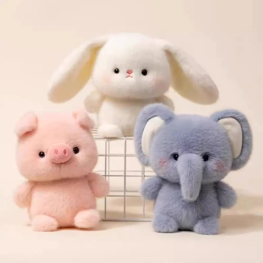 Kawaii Plush Animal Companion Doll - 7 Animal Variants