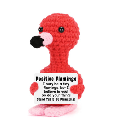 Handmade Crochet Positive Energy Shark Doll – Goose (White Orange)