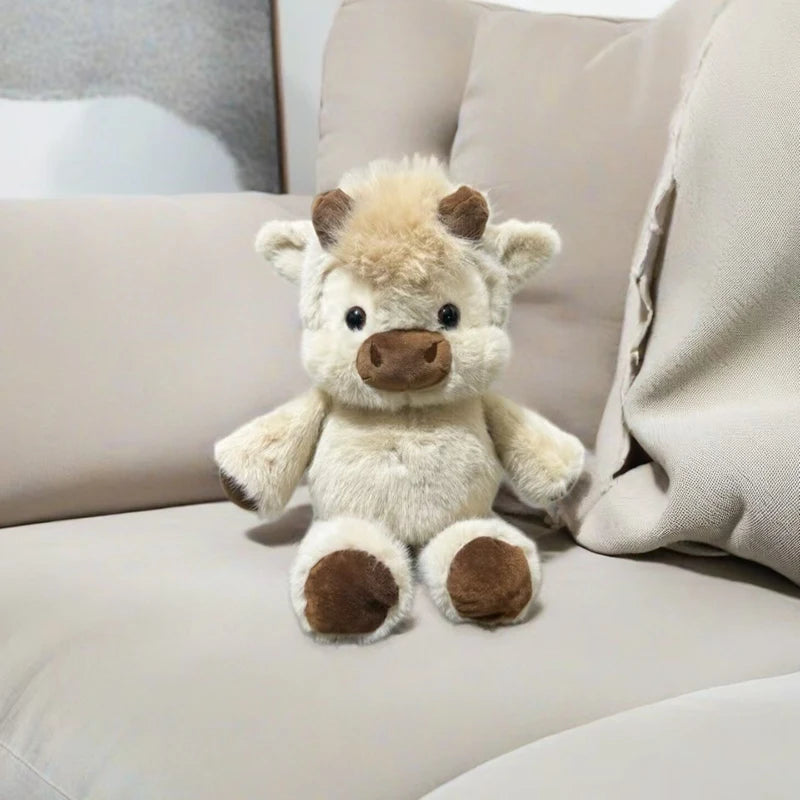 Highland Cow Plush 45cm - Fluffy Cattle Stuffed Animal