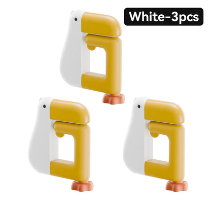 Duck Hook Desk Hanger - Cute Animal Bag Holder – White(3PCS), China Mainland