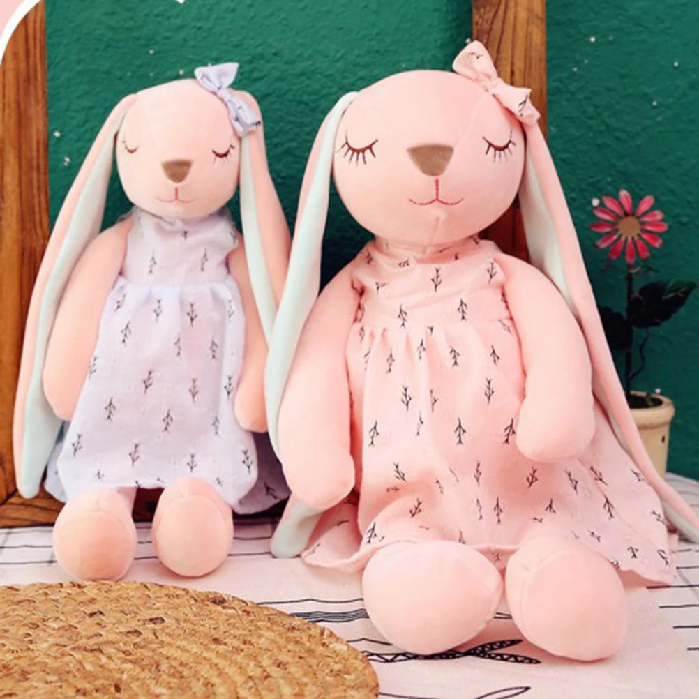 Sleepy Bunny Doll 35cm - Long-Ear Dress Rabbit Plush