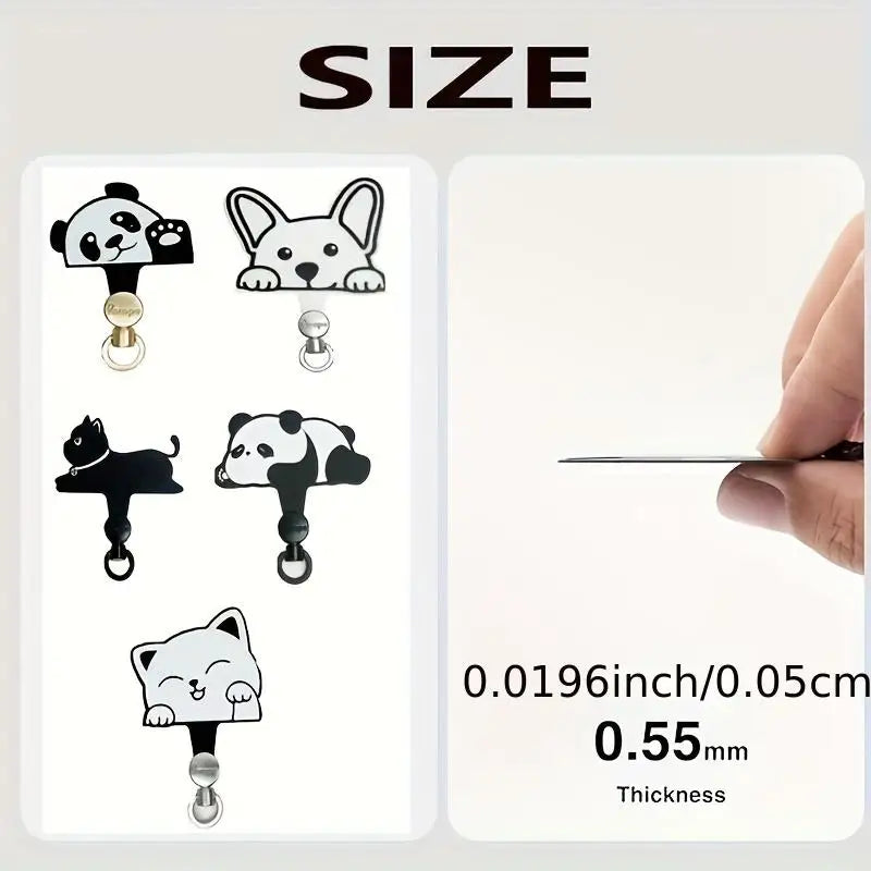 Panda, Cat & Dog 360° Rotatable Phone Tether