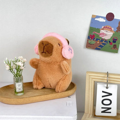 Capybara Plush Hoodie - 41 Outfit Variants Collectible – Pink-Headphone