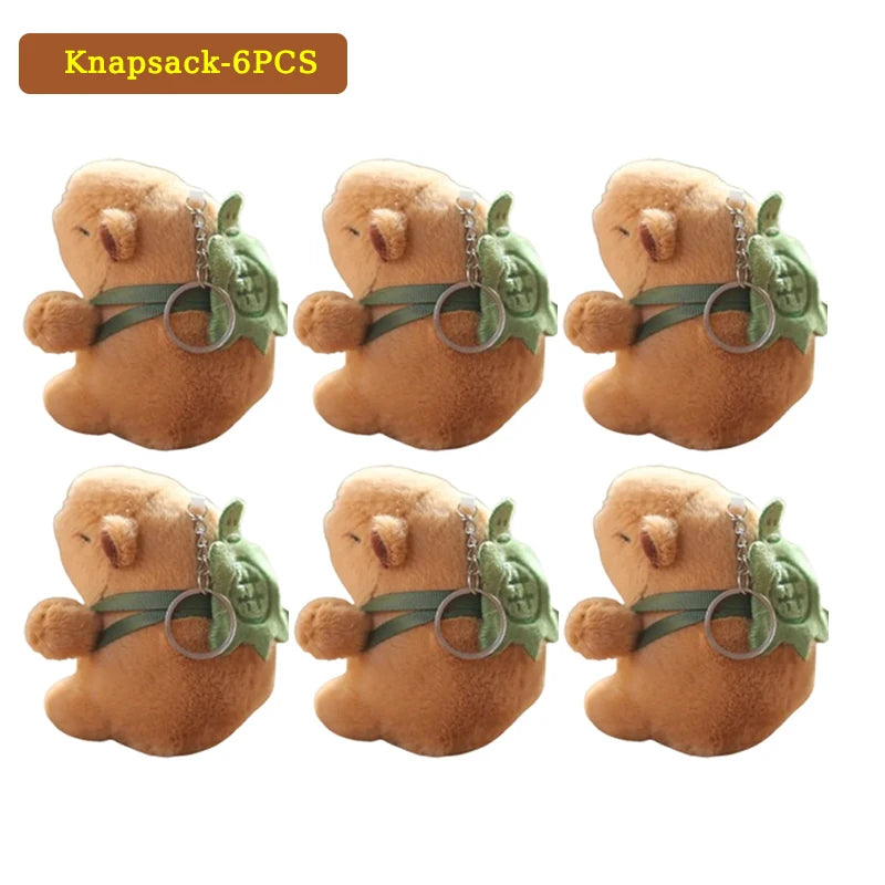 Mini Capybara Pendant Plush Keychain - 16 Variants – Knapsack 6PCS