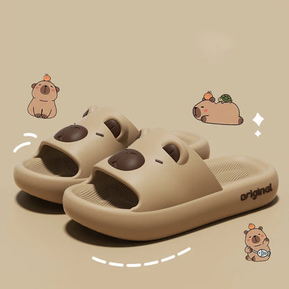 Cute Capybara Slippers - Soft Anti-Slip Kawaii Indoor Shoes EU 36-45