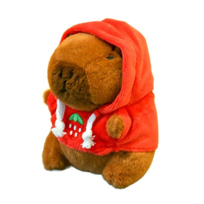 Capybara Plush Hoodie - 41 Outfit Variants Collectible – Red-Hoodie