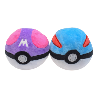 Pokemon Poke Ball Plush Set - Master Ultra Great Classic