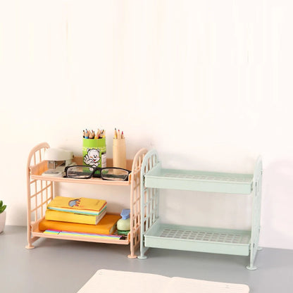Desktop Storage Shelf Rack - 2-Tier Desk Organizer