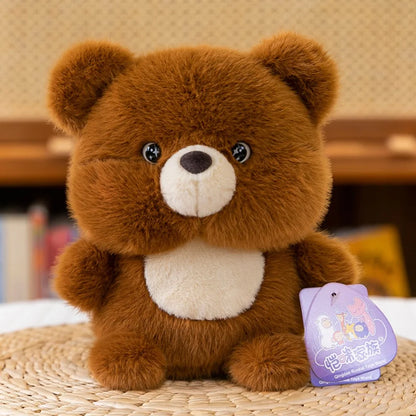 Kawaii Plush Animal Companion Doll - 7 Animal Variants – Brown Bear, China Mainland
