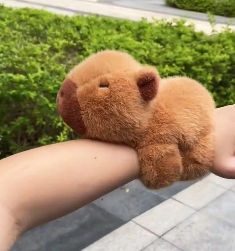 Capybara Slap Wrap Bracelet Plush - Wrist Cuddle Toy