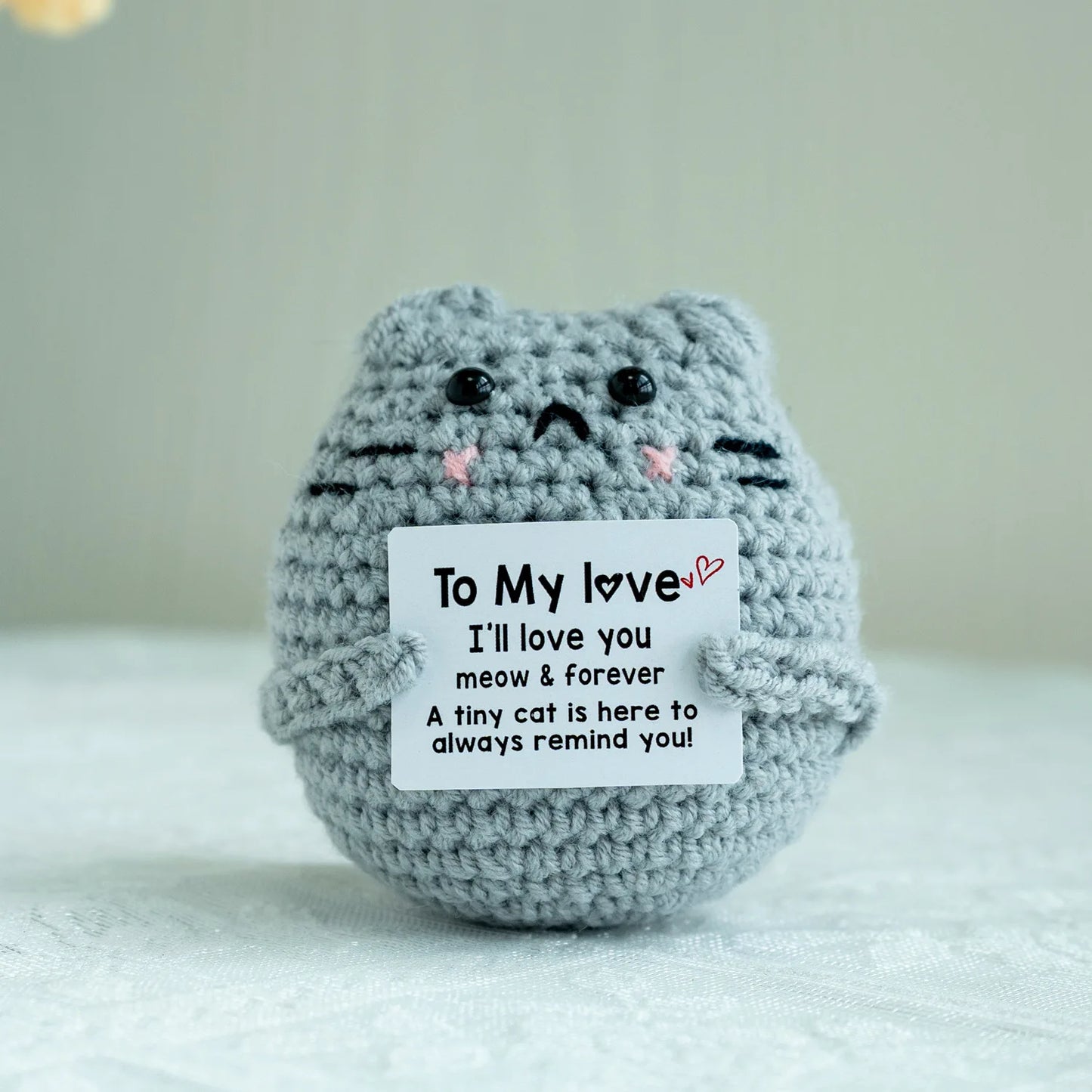 Handmade Crochet Positive Energy Shark Doll – Dinosaur (Blue)