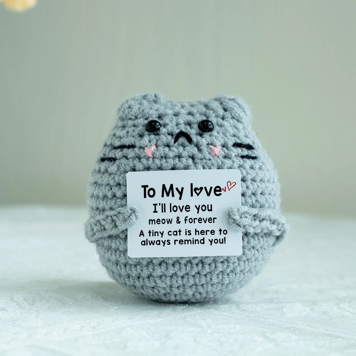 Handmade Crochet Positive Energy Shark Doll – Dinosaur (Blue)