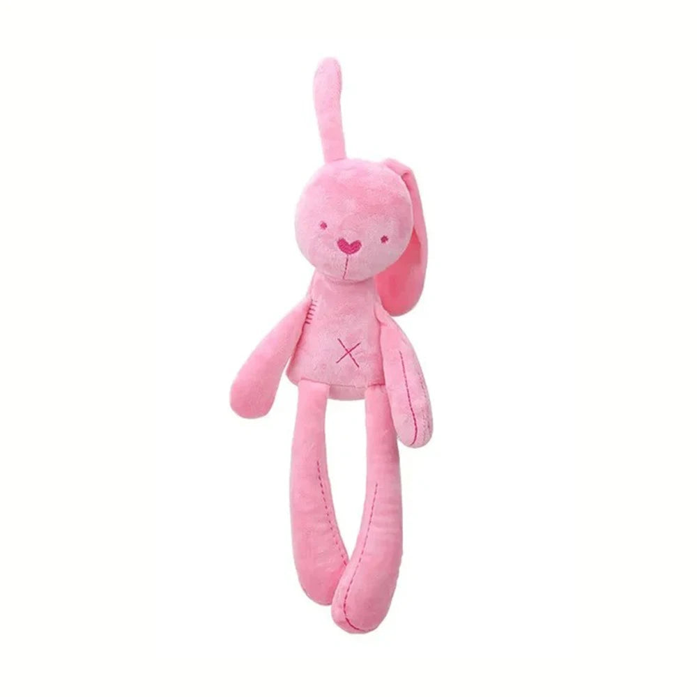 Long Ear Bunny Plush 42cm - Pink & White Rabbit Doll – Pink bunny, 42cm