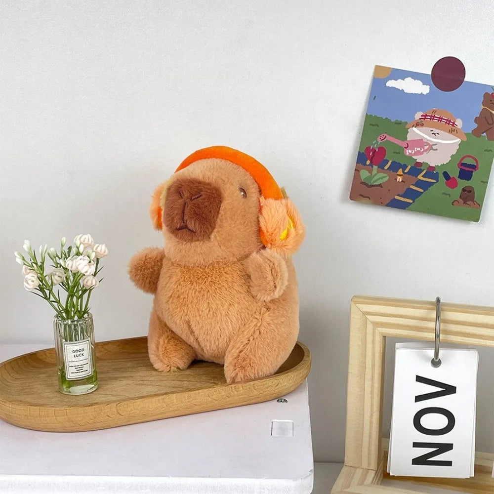 Capybara Plush Hoodie - 41 Outfit Variants Collectible – Orange-Headphone