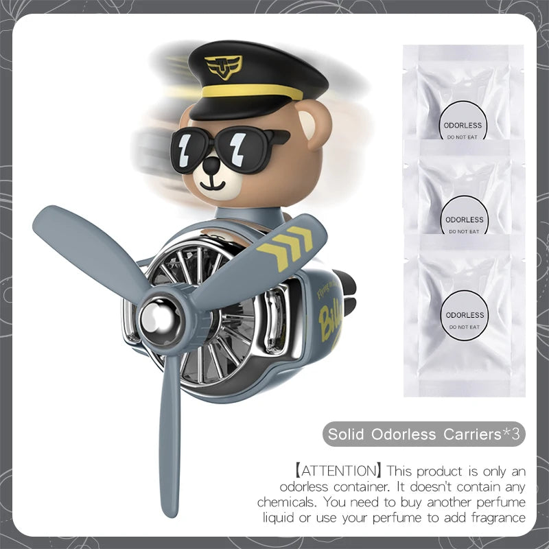 Pilot Bear DIY Car Air Freshener Vent Clip – Shake Teddy Odorless