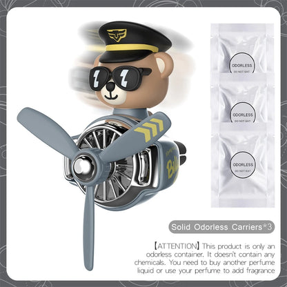 Pilot Bear DIY Car Air Freshener Vent Clip – Shake Teddy Odorless