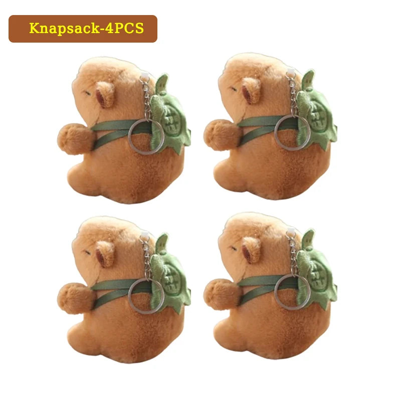 Mini Capybara Pendant Plush Keychain - 16 Variants – Knapsack 4PCS