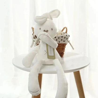 Long Ear Bunny Plush 42cm - Pink & White Rabbit Doll