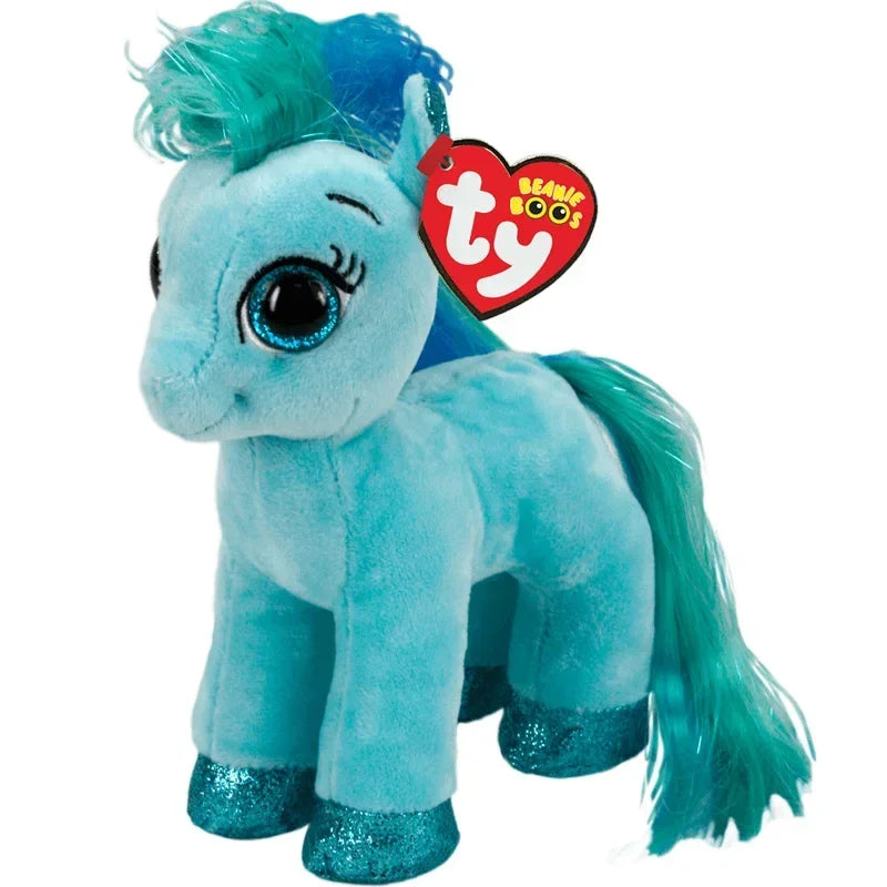 Ty Beanie Boos Big Eye Unicorn Plush - Rainbow Variants – 16