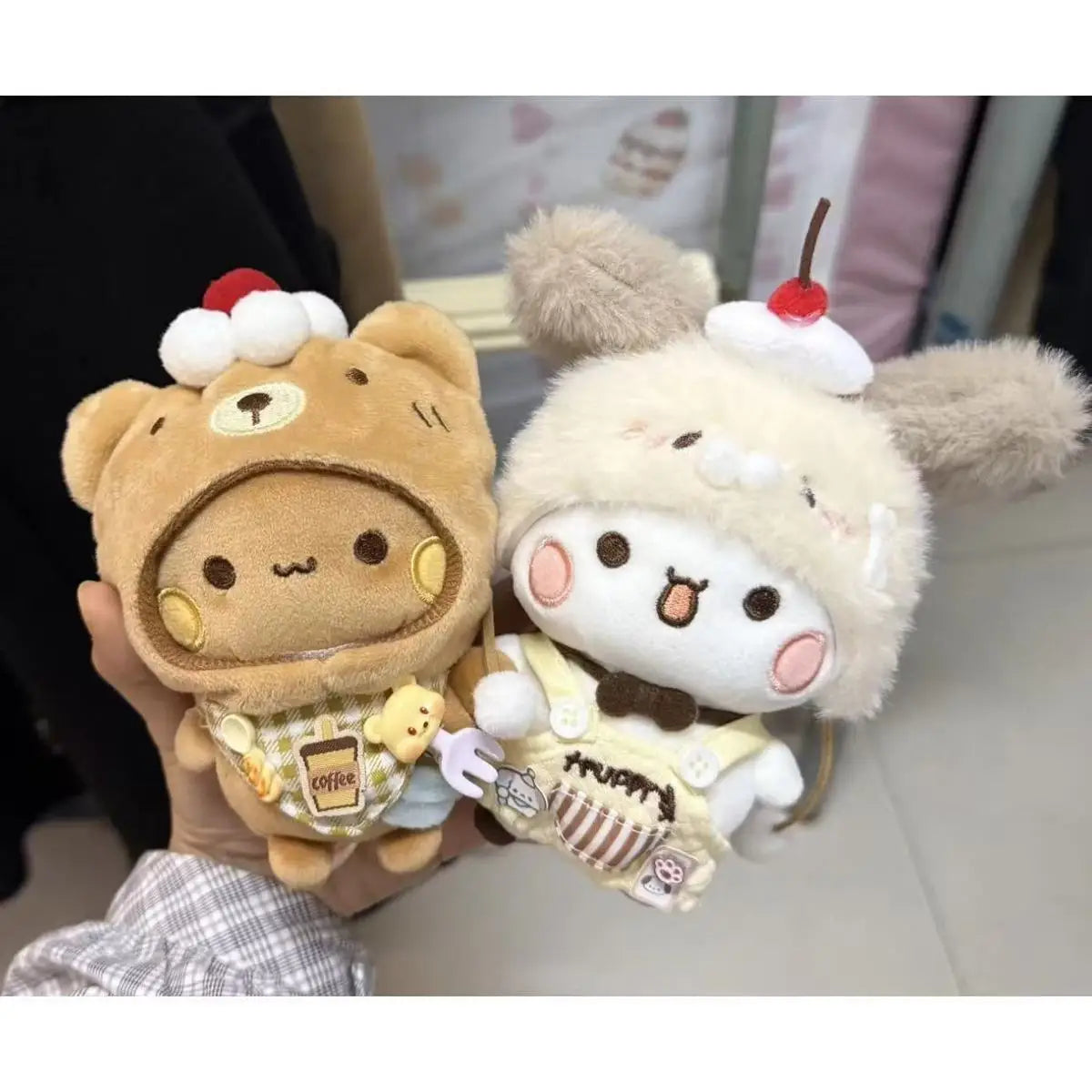 Yier Bubu Coffee Bear Plush Keychain - A to H Variants