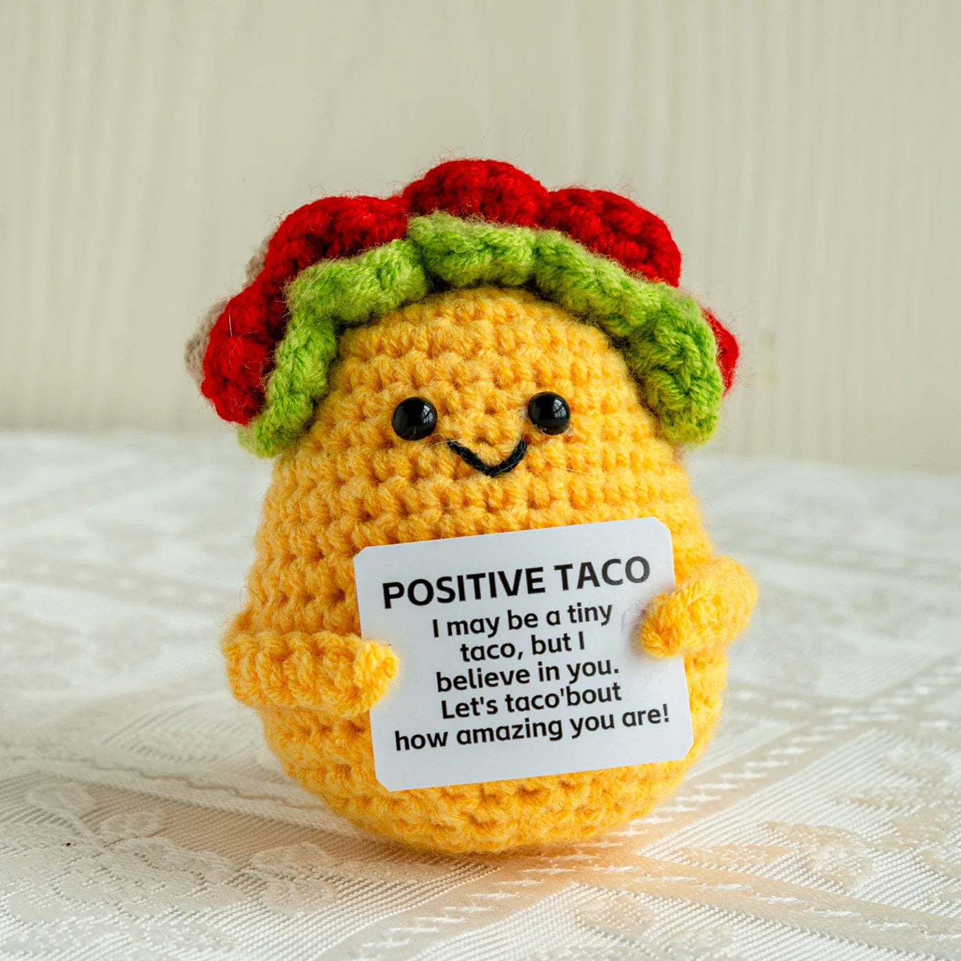 Handmade Crochet Positive Energy Shark Doll – Toilet Roll (White)