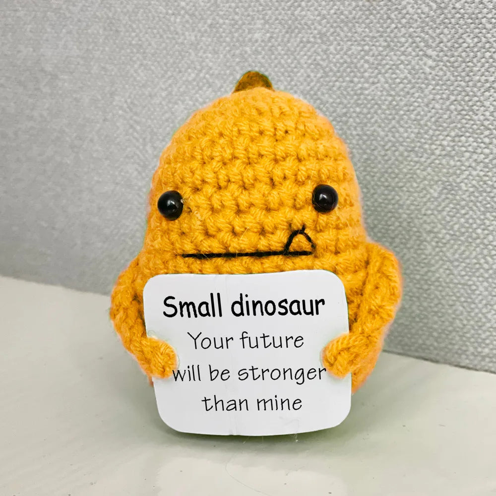 Handmade Crochet Positive Energy Shark Doll – Bee (Yellow Black)