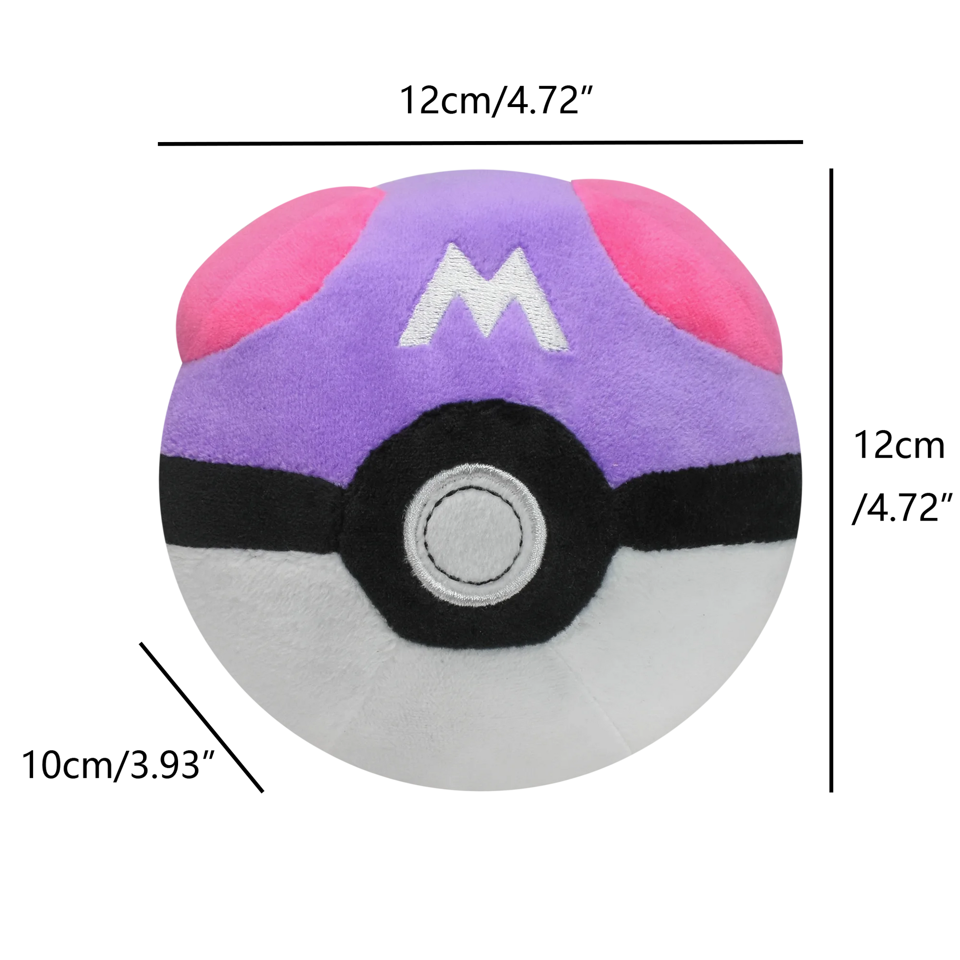 Pokemon Poke Ball Plush Set - Master Ultra Great Classic