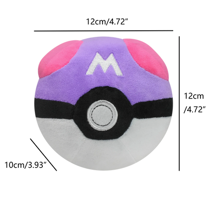 Pokemon Poke Ball Plush Set - Master Ultra Great Classic